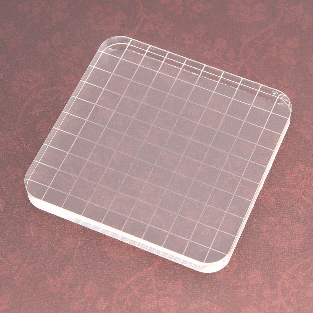 透明アクリルスタンプブロック使用クリアしがみつくマウントゴム - Photo Acrylic Block のレビューと価格