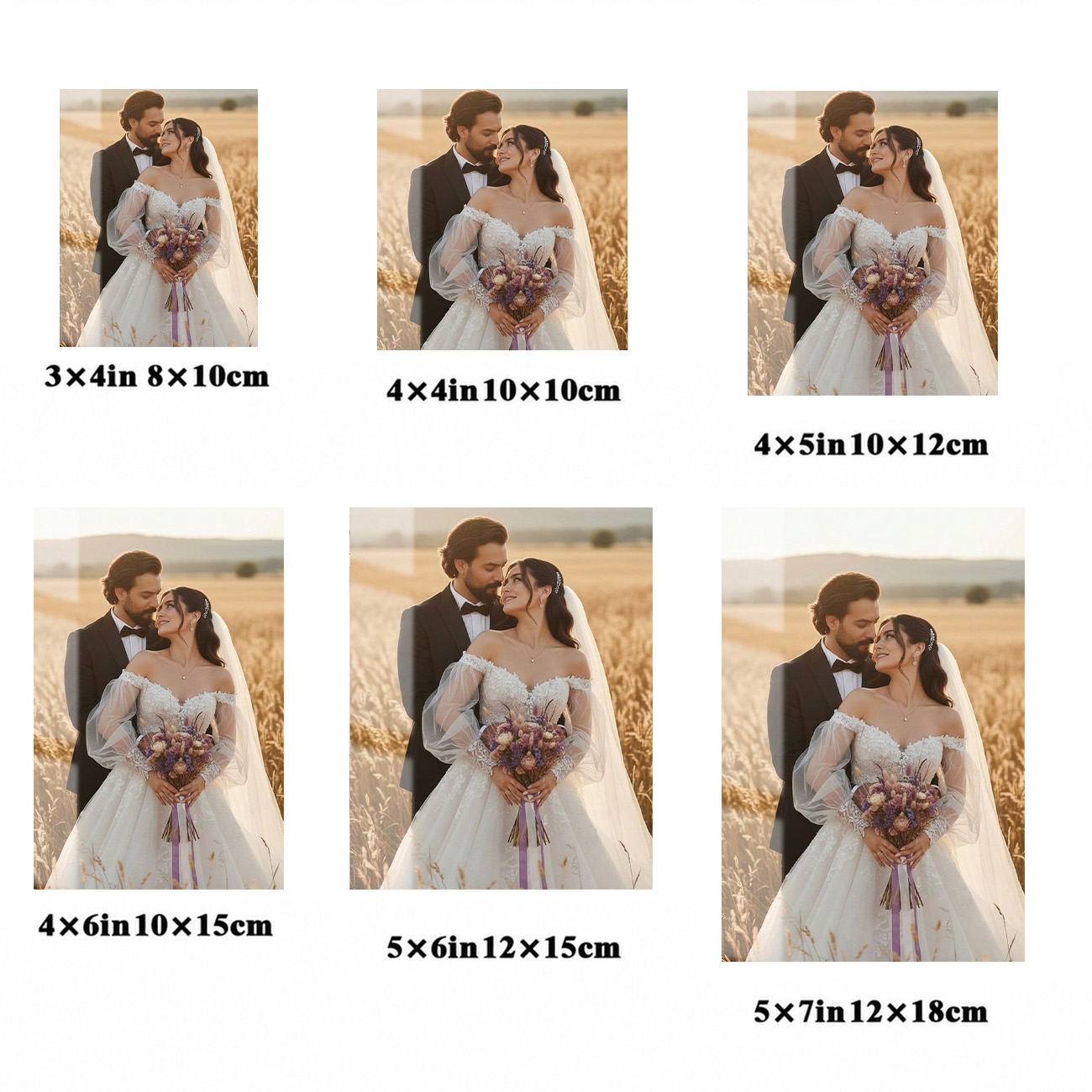 カスタムアクリルフォトプレート（結婚写真入り）、カップルや記 - Photo Acrylic Block のレビューと価格